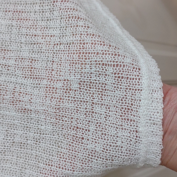 Oversized drop shoulder open knit top - Picture 4 of 5